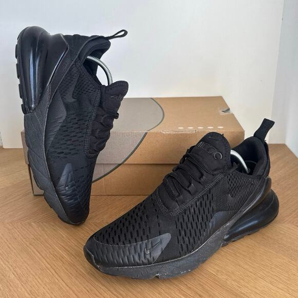 Nike Air Max 270 ‘Triple Black’ Men Running Sneakers - SZ 8